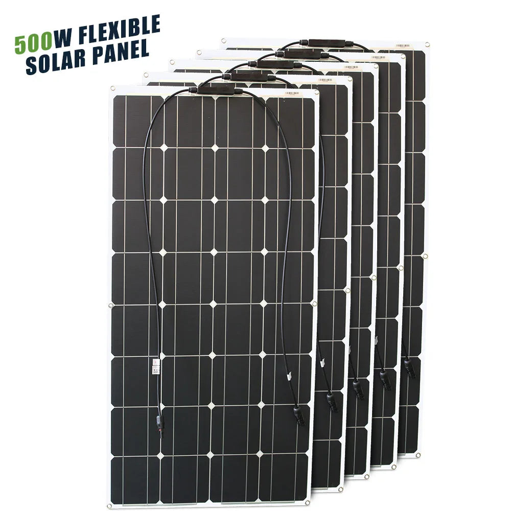 Panneau solaire Flexible 12V, 600W 100W 200W 300W 400W 500W