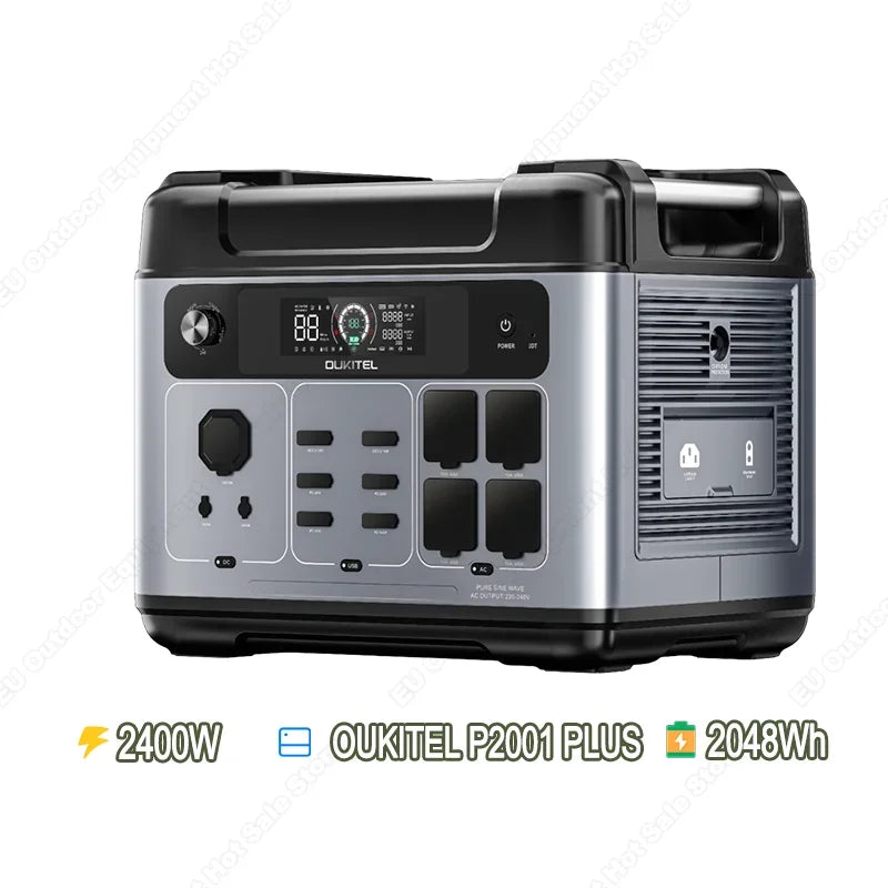 Station d'alimentation portable 2400W – 2048Wh LiFePO4