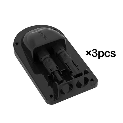 Boîtier de jonction à double entrée de câble solaire 10AWG