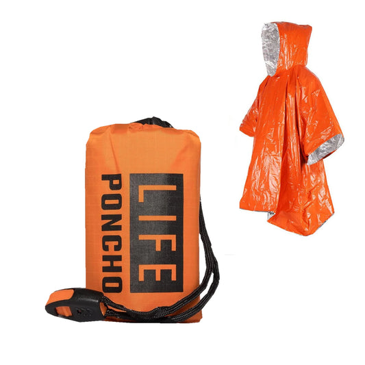 Poncho de survie d'urgence