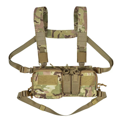 Gilet de poitrine tactique, sac de plate-forme, gilet d'entraînement sur le terrain, sangle de Camouflage multifonctionnelle avec multi-poches, Camping en plein air, Pack de Match CS