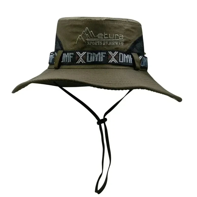 Chapeau d'été à large bord pour hommes, Protection UV