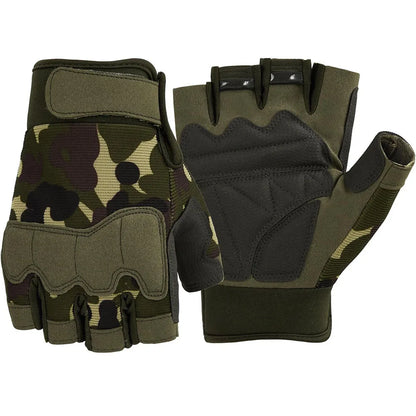 Gants tactiques sans doigts, protection des articulations