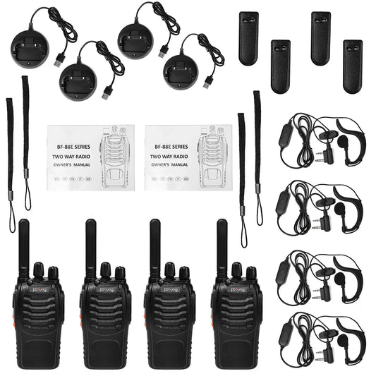 4 Talkies-walkies Scanner USB-C