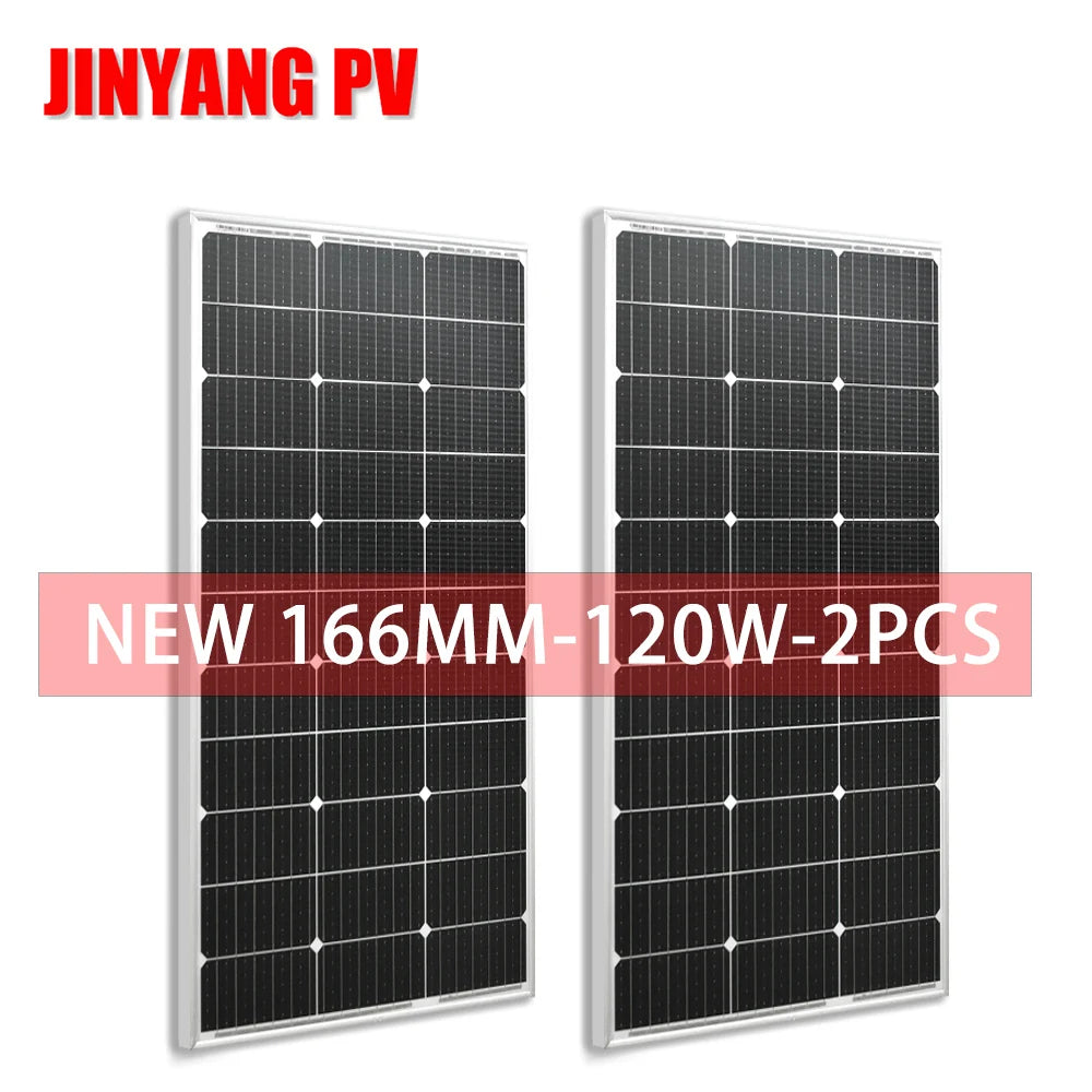 Panneau solaire rigide en verre 120W 240W 360W 480W