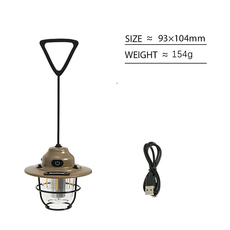 Lanterne de Camping Portable rétro