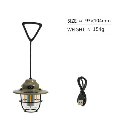 Lanterne de Camping Portable rétro