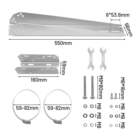 Kit de support de montage de panneau solaire universel