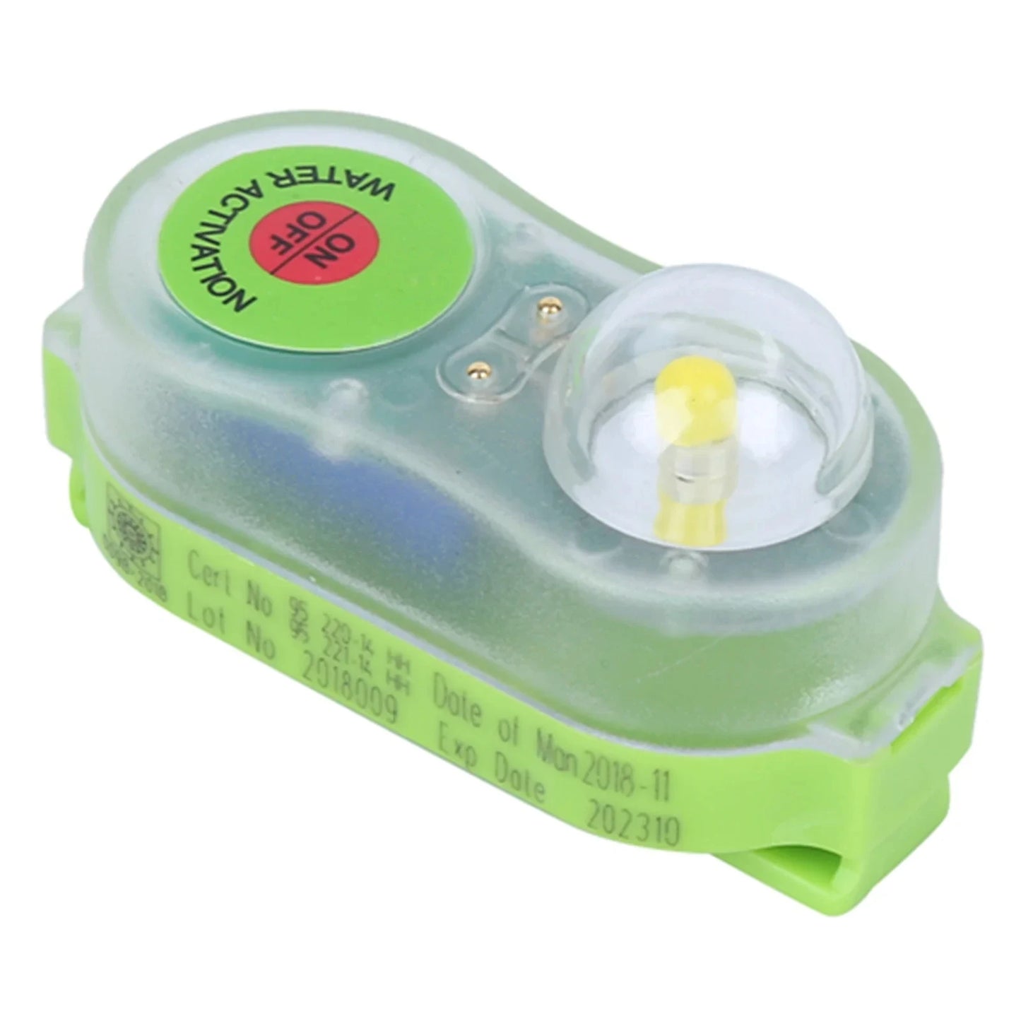 Lampe de gilet de sauvetage à LED activée par l'eau de mer