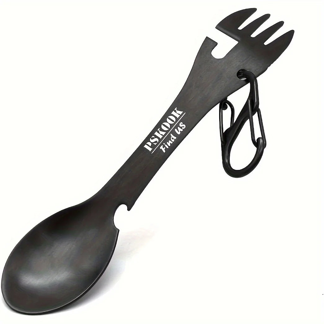 Outils de survie fourchette couteau cuillère bouteille/ouvre-boîte
