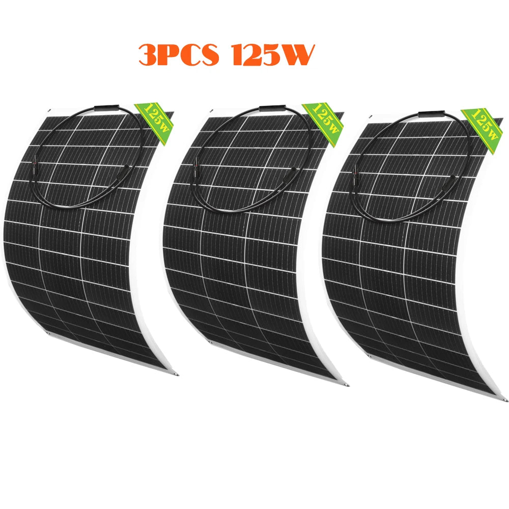 Panneaux solaires 18V 125W 250W 375W 500W