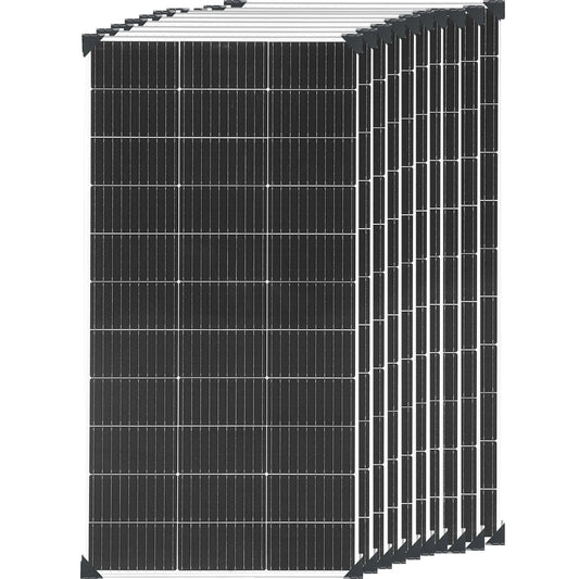 Panneau Solaire Rigide 120W 18V — Monocristallin Type N, 24%, 1 à 10 Pièces (120W à 1200W)