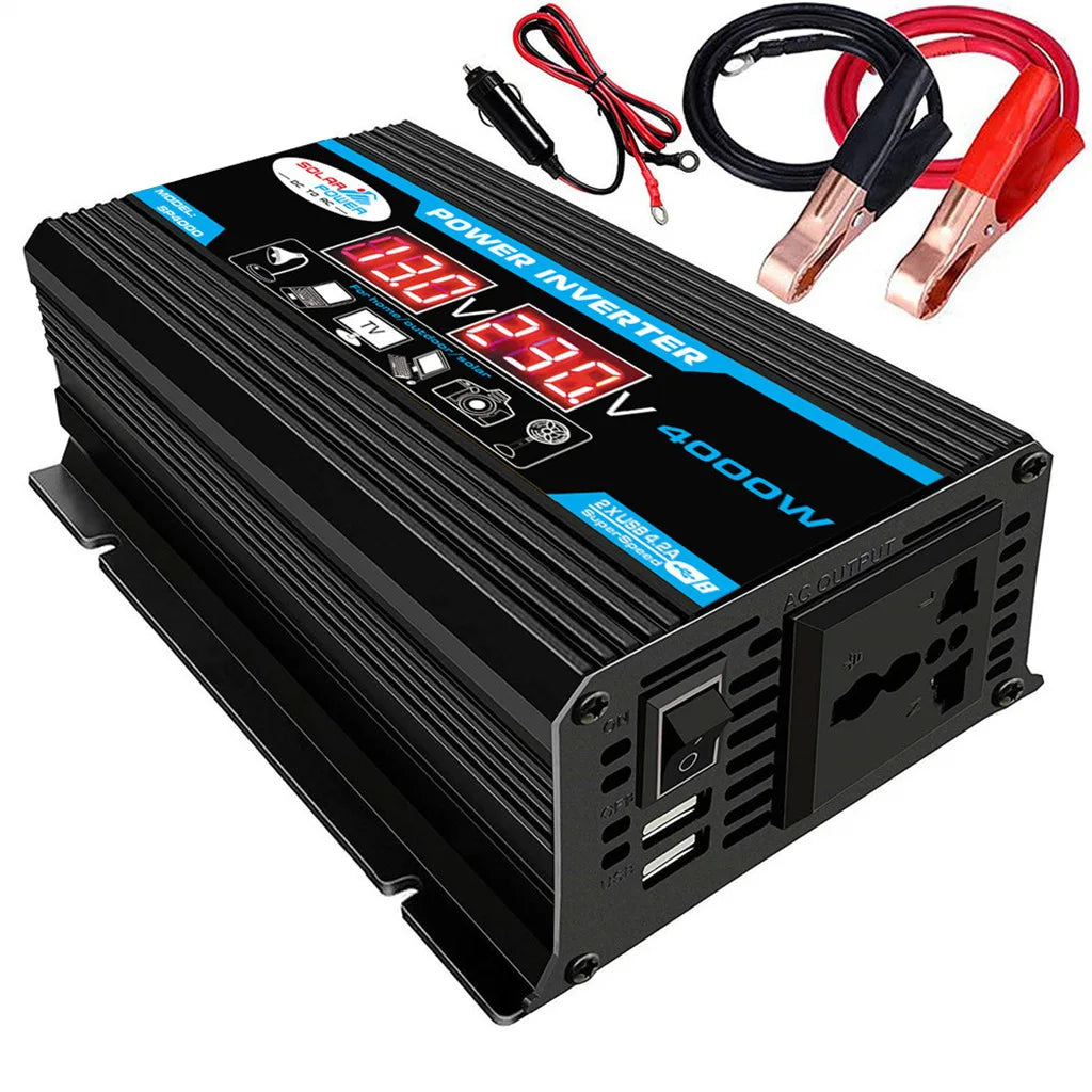 Inversor de corriente para coche de 12 V CC a 110 V o 220 V CA