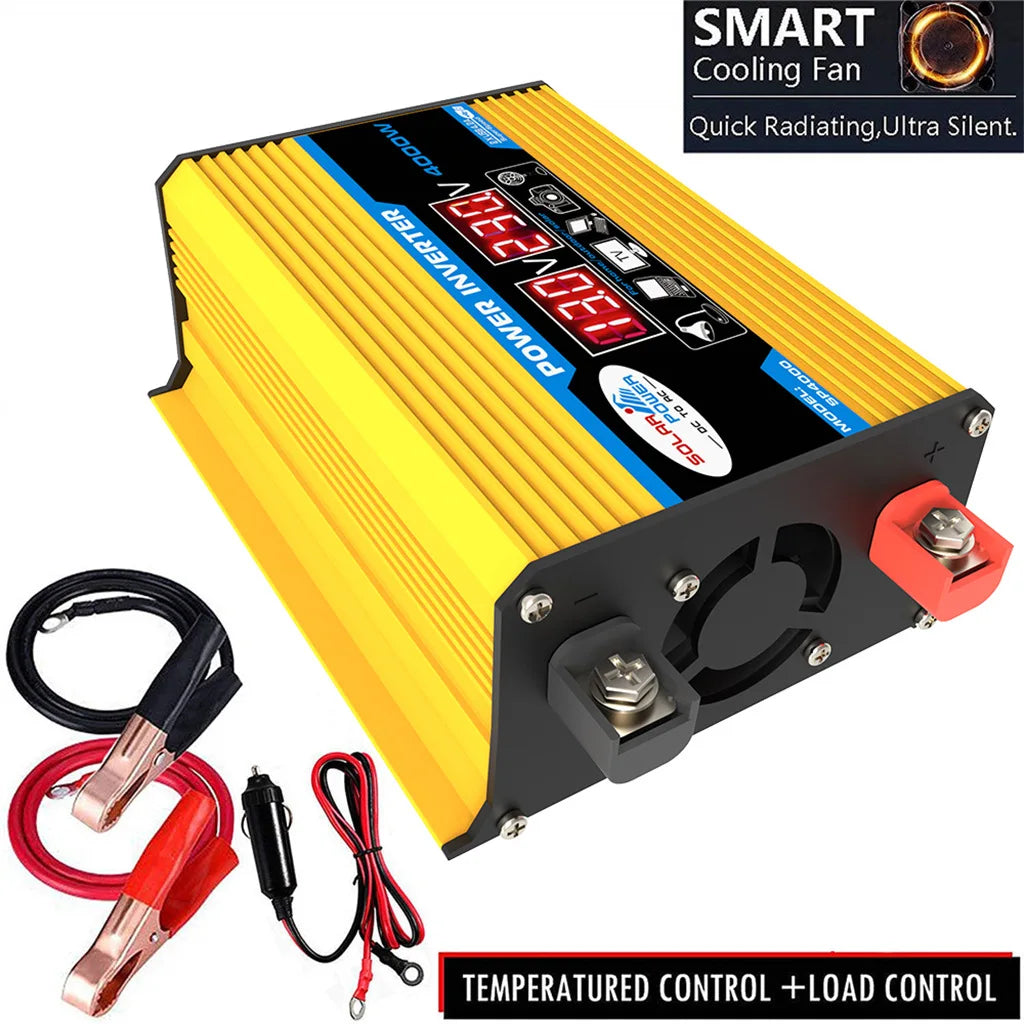 Inversor de corriente para coche de 12 V CC a 110 V o 220 V CA