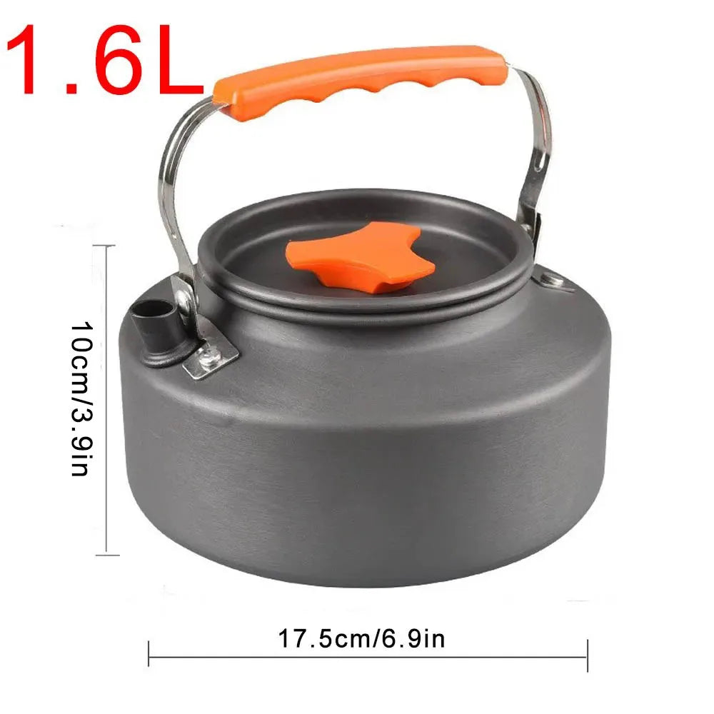 Bouilloire de camping légère en alliage d'aluminium