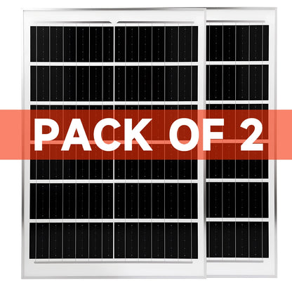 Panneau Solaire 50/100W 6V Éclairage Public — Charge Rapide, IP65, 53×35cm, Haute Efficacité