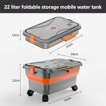 Réservoir d'eau pliant de 22l