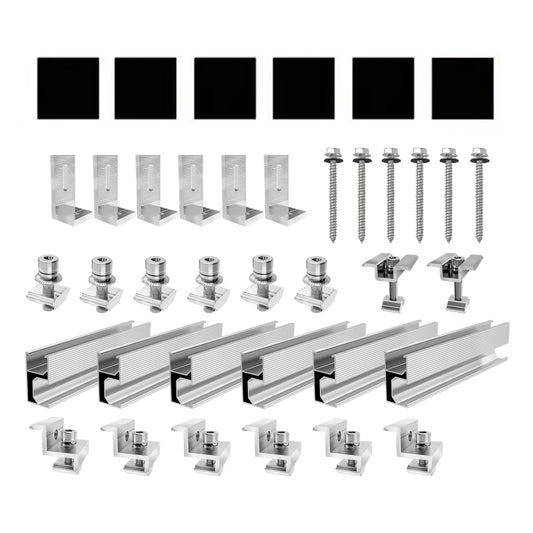 Kit de supports de montage pour panneaux solaires