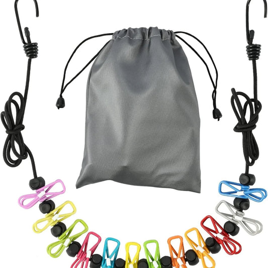 Corde à linge portable rétractable pour voyage