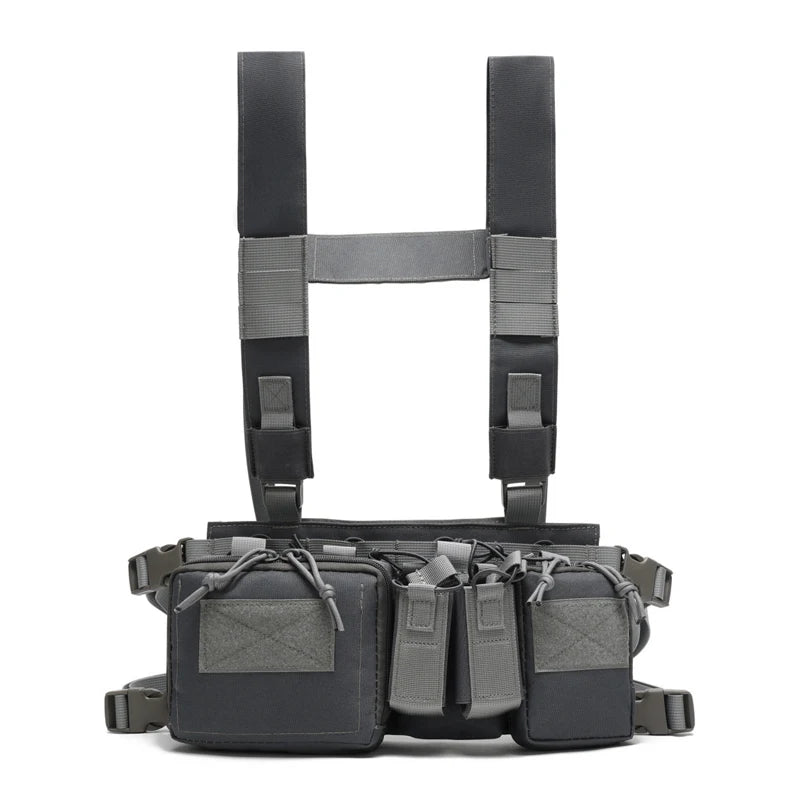 Gilet de poitrine tactique, sac de plate-forme, gilet d'entraînement sur le terrain, sangle de Camouflage multifonctionnelle avec multi-poches, Camping en plein air, Pack de Match CS