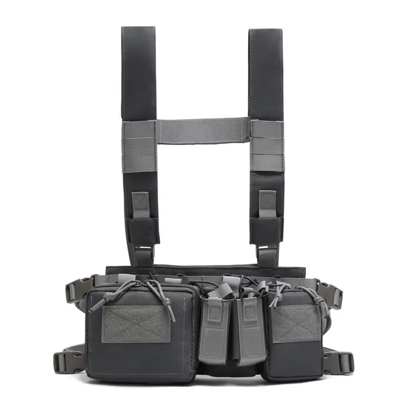 Gilet de poitrine tactique, sac de plate-forme, gilet d'entraînement sur le terrain, sangle de Camouflage multifonctionnelle avec multi-poches, Camping en plein air, Pack de Match CS