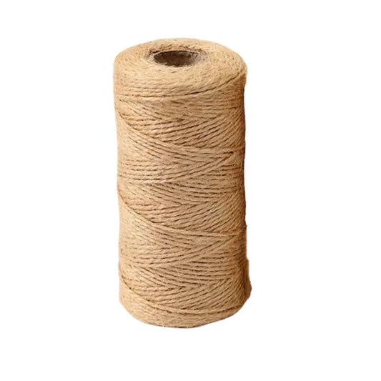 Rouleau de ficelle en chanvre naturel fin