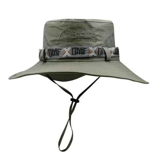 Chapeau d'été à large bord pour hommes, Protection UV