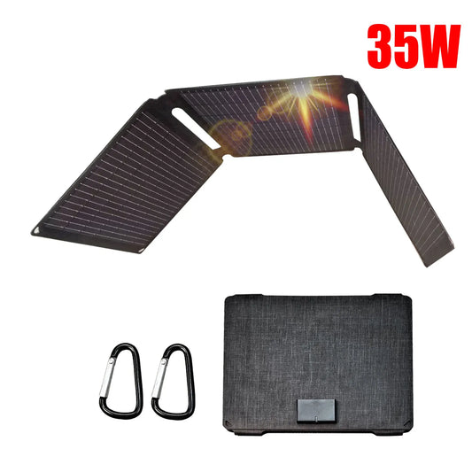 Panneau solaire Portable 35W avec 1 Port USB à Charge rapide de Type C