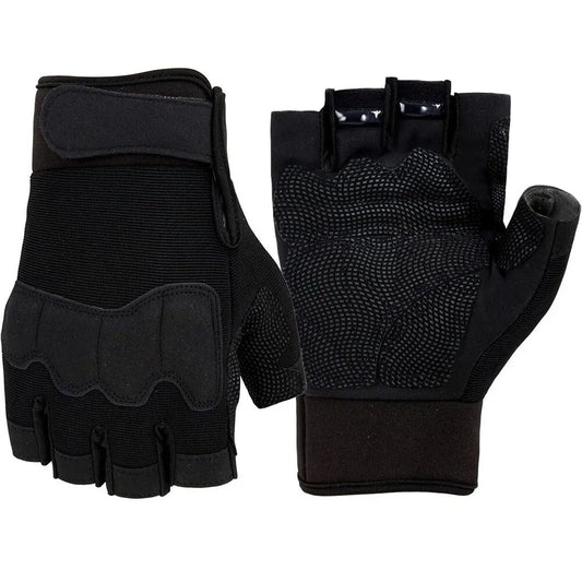 Gants tactiques sans doigts, protection des articulations
