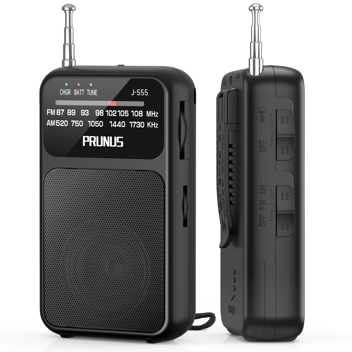 Mini Radio de poche portable AM FM AAA USB-C