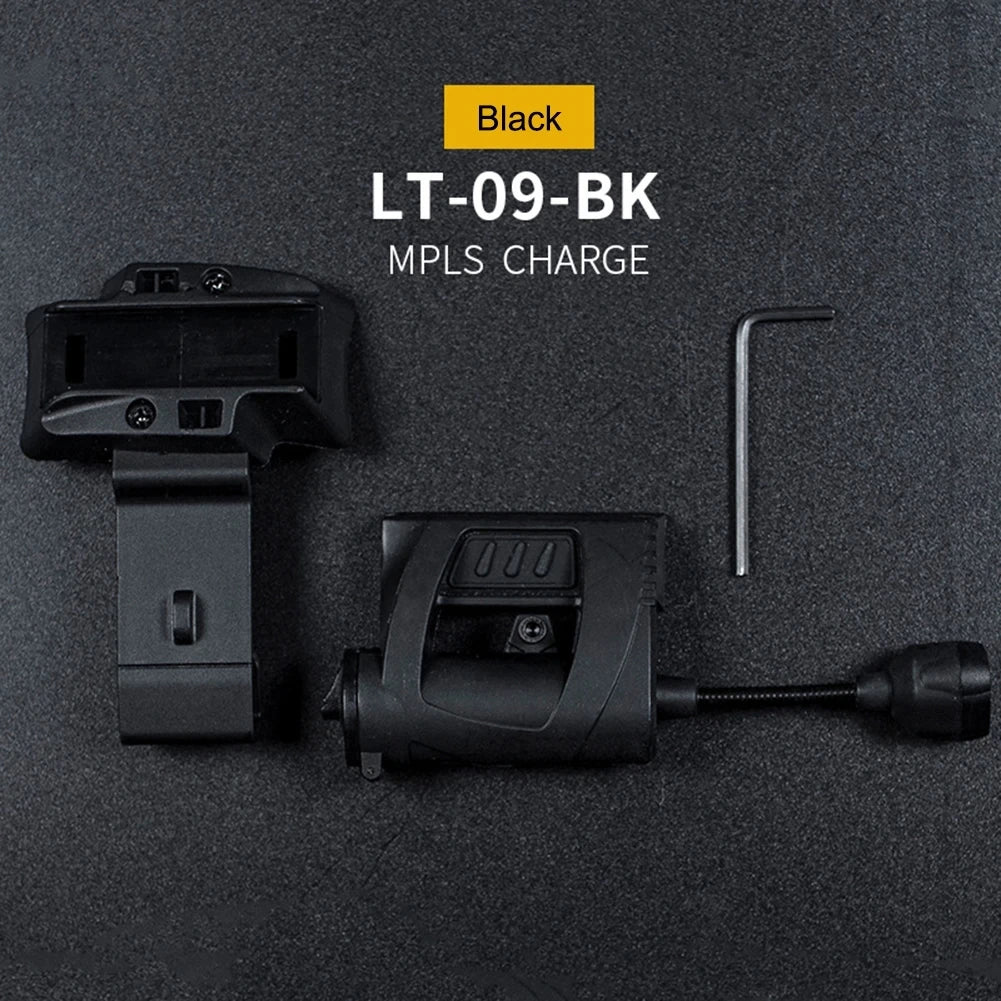 Lampe de poche LED 3 modes, éclairage de nuit extérieur pour la chasse au laser,