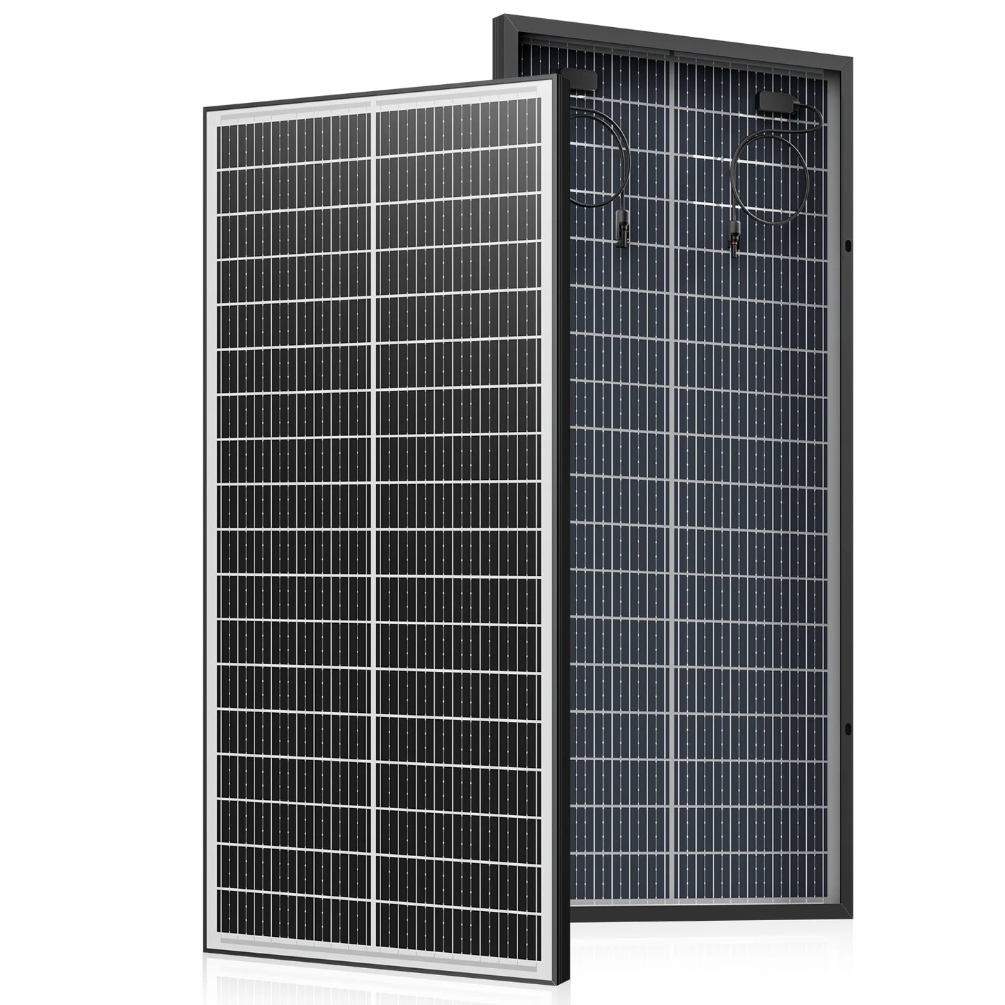 Panneau Solaire Double Face 100W à 400W 12V — Monocristallin 18BB, Efficacité 25,5%, IP65
