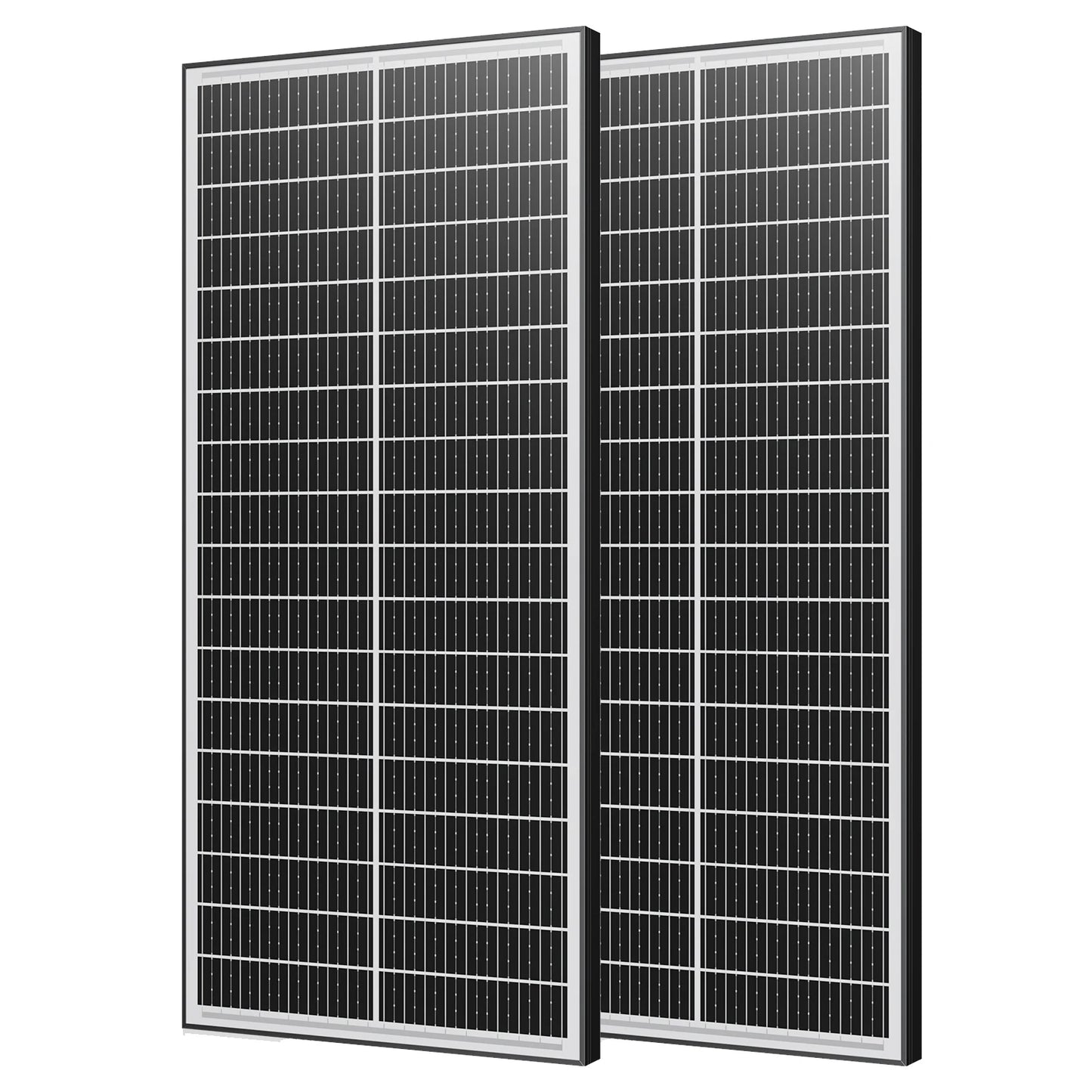 Panneau Solaire Double Face 100W à 400W 12V — Monocristallin 18BB, Efficacité 25,5%, IP65