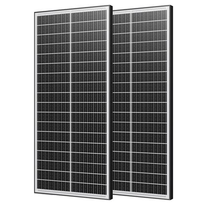 Panneau Solaire Double Face 100W à 400W 12V — Monocristallin 18BB, Efficacité 25,5%, IP65
