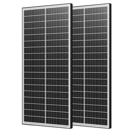Panneau Solaire Double Face 100W à 400W 12V — Monocristallin 18BB, Efficacité 25,5%, IP65