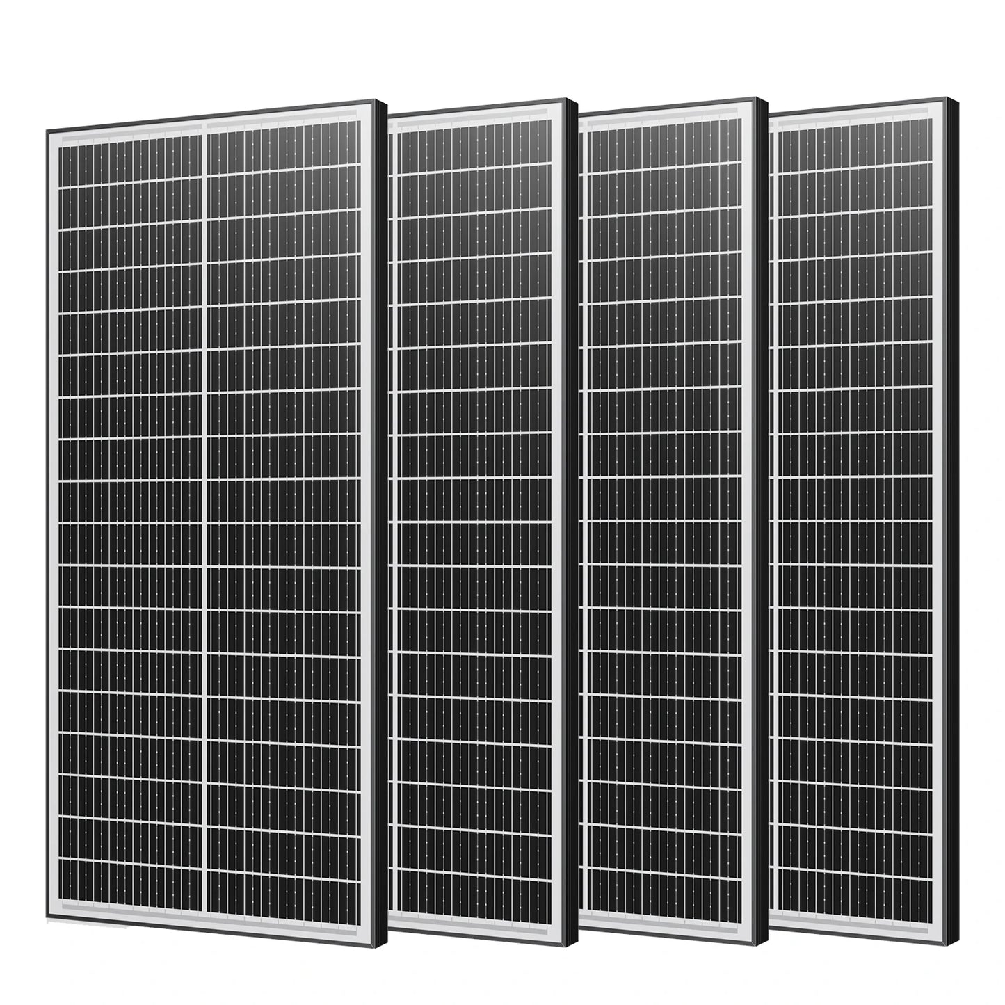 Panneau Solaire Double Face 100W à 400W 12V — Monocristallin 18BB, Efficacité 25,5%, IP65