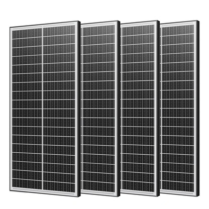 Panneau Solaire Double Face 100W à 400W 12V — Monocristallin 18BB, Efficacité 25,5%, IP65