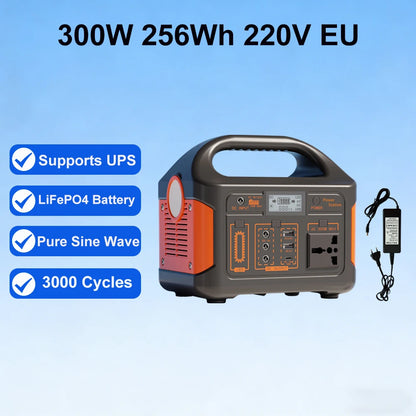 Station d'alimentation portable 300W, générateur solaire