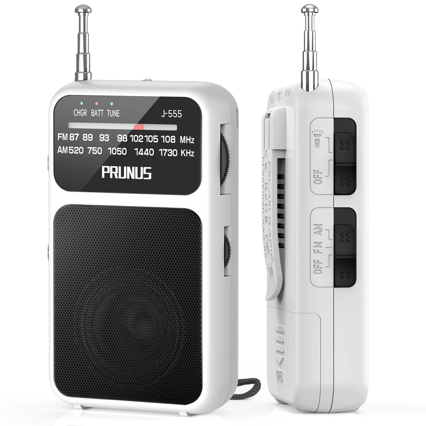 Mini Radio de poche portable AM FM AAA USB-C