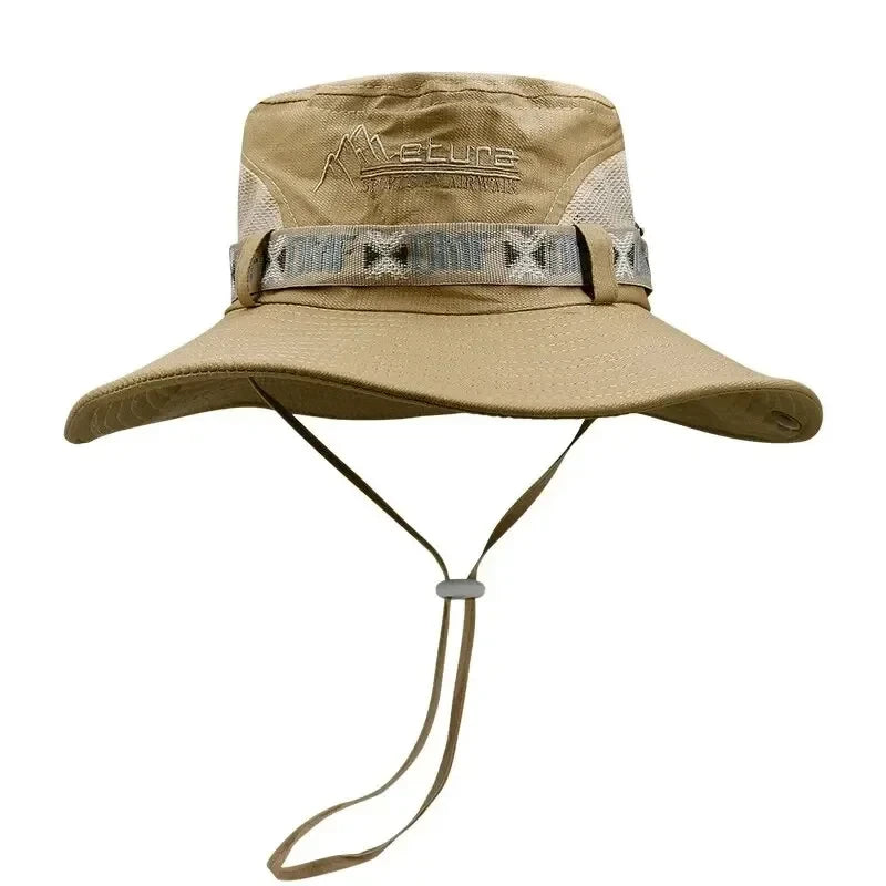 Chapeau d'été à large bord pour hommes, Protection UV