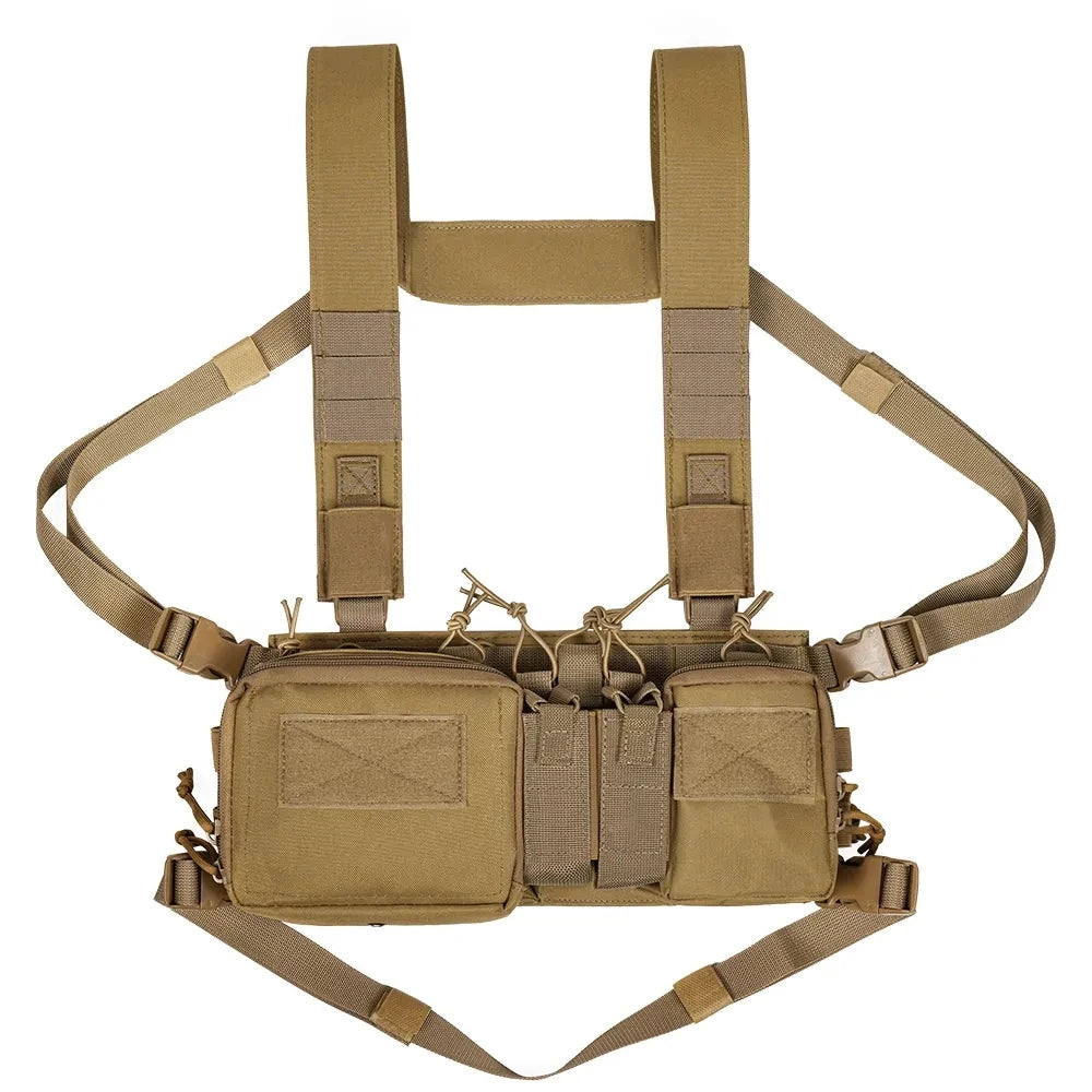 Gilet de poitrine tactique, sac de plate-forme, gilet d'entraînement sur le terrain, sangle de Camouflage multifonctionnelle avec multi-poches, Camping en plein air, Pack de Match CS