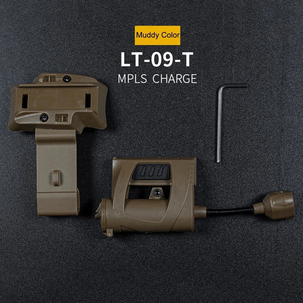 Lampe de poche LED 3 modes, éclairage de nuit extérieur pour la chasse au laser,