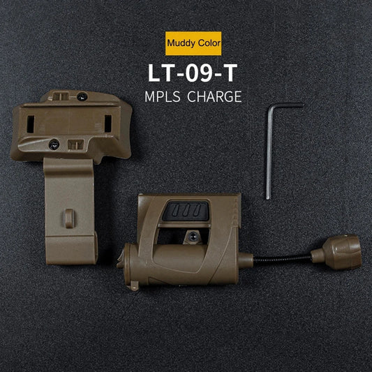 Lampe de poche LED 3 modes, éclairage de nuit extérieur pour la chasse au laser,