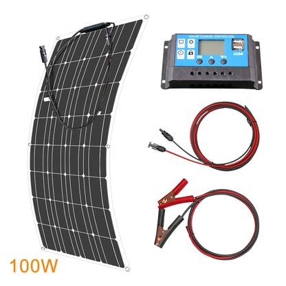 Panneau solaire Flexible 12V, 600W 100W 200W 300W 400W 500W