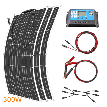 Panneau solaire Flexible 12V, 600W 100W 200W 300W 400W 500W