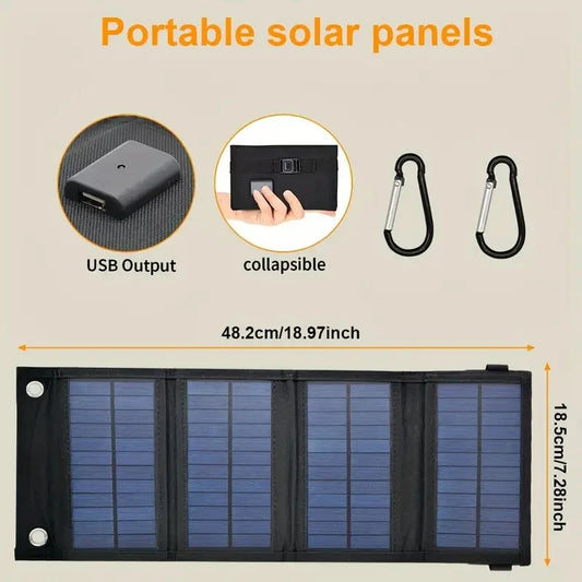 Panneau solaire pliable USB Portable