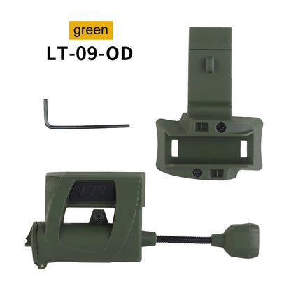 Lampe de poche LED 3 modes, éclairage de nuit extérieur pour la chasse au laser,